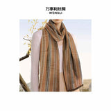 Silk wool scarf