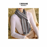 Silk wool scarf